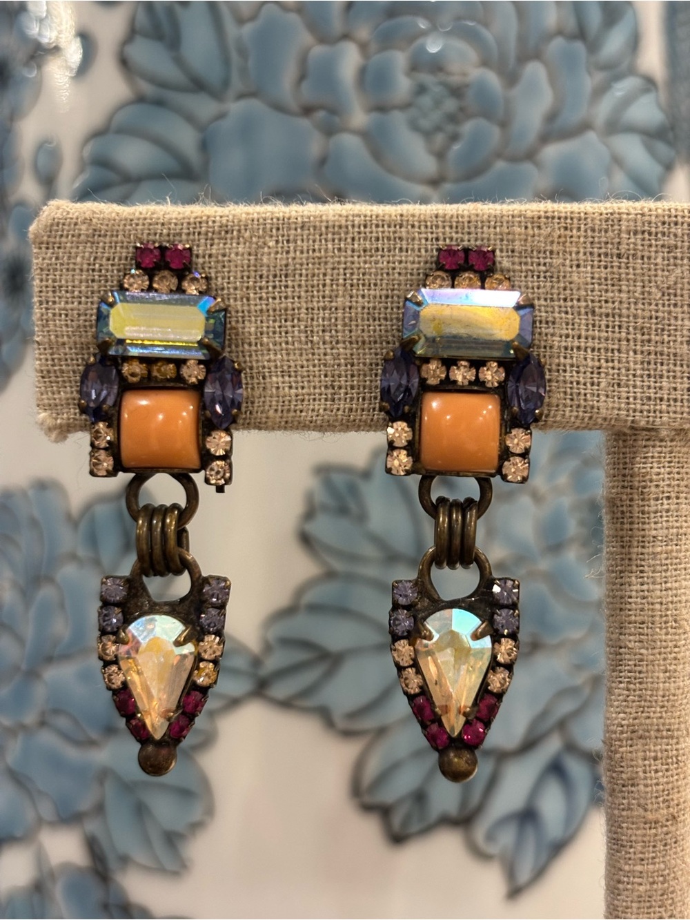 Sorrelli Multicolor Crystal Drop Earrings